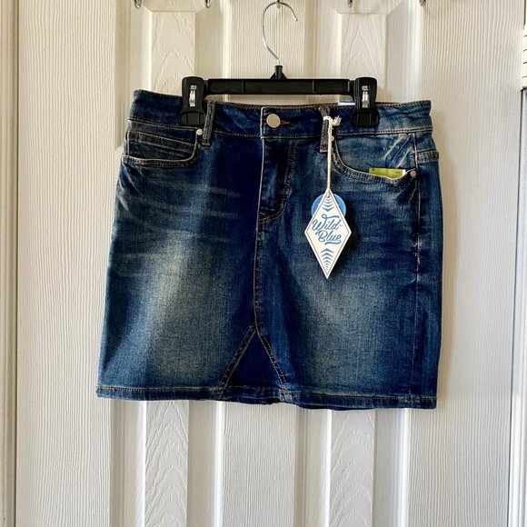New With Tags: Denim Jean Skirt (Size Medium) - Picture 2 of 3